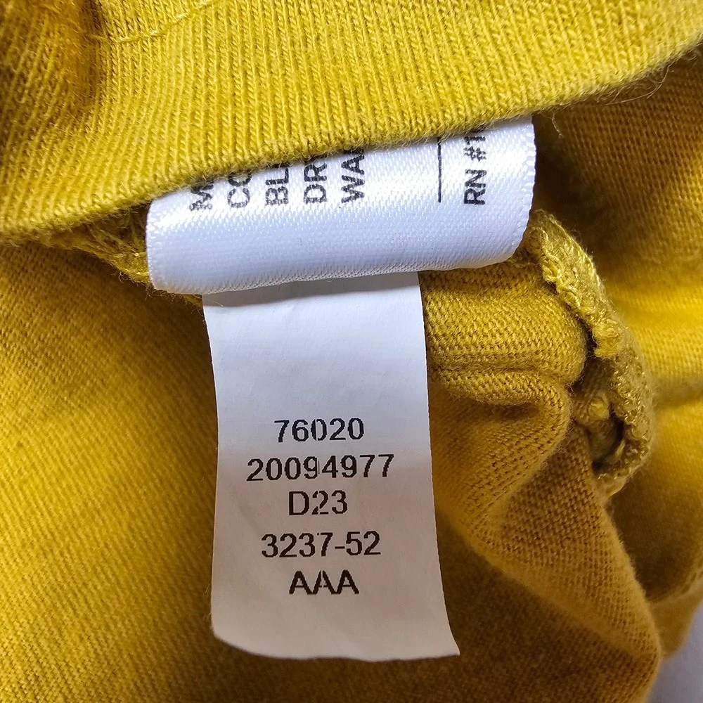 Duluth Trading Co Mens 2XL‎ Yellow Short Sleeve Crew Neck Workwear T-Shirt